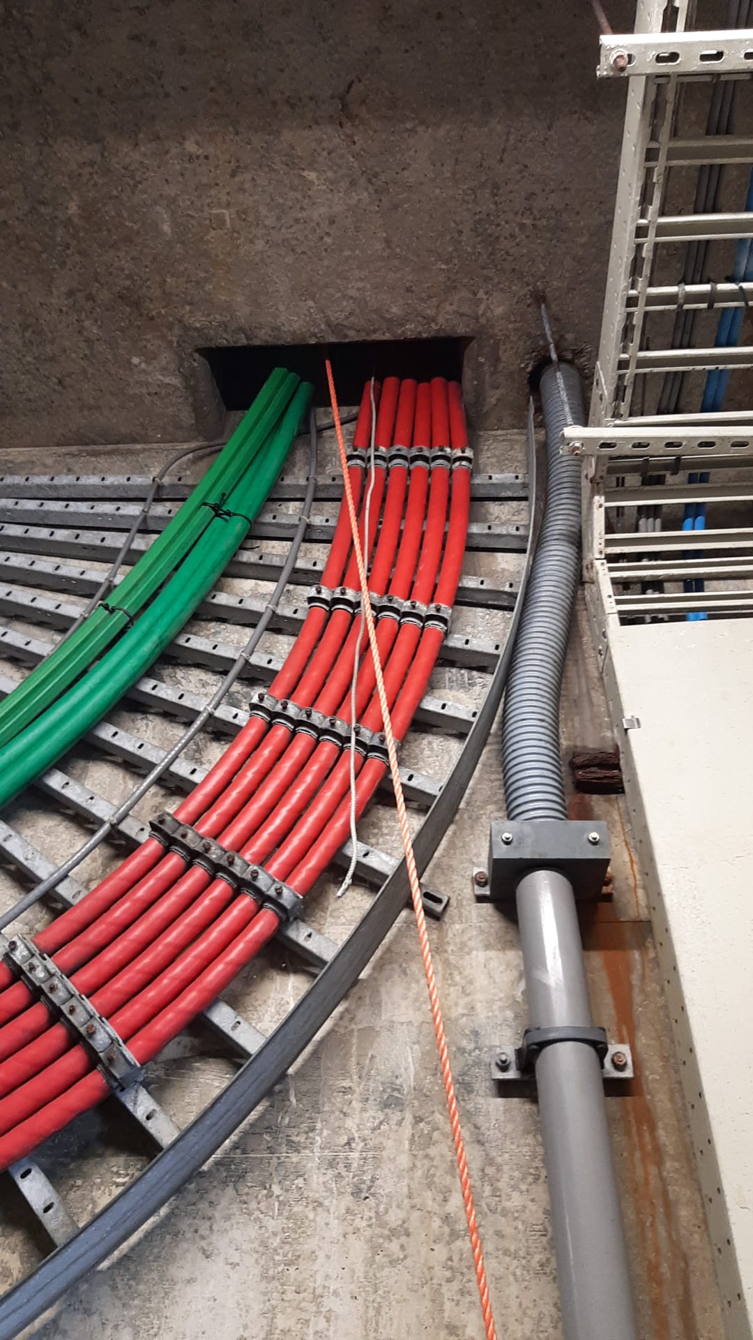 Kabels in mantelbuizen